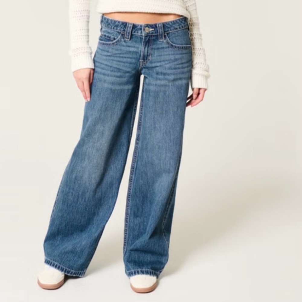 Hollister Dark Blue baggy Jeans